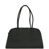 The Row Shoulder Margaux 12 Dark Pine Calfskin Silver Hardware