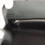 The Row Shoulder Margaux 12 Dark Pine Calfskin Silver Hardware