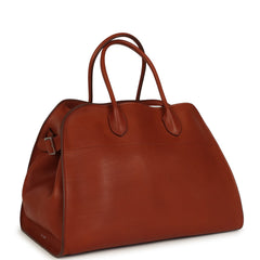 The Row Soft Margaux 15 Acero Leather Silver Hardware