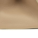 The Row Soft Margaux 10 Bag Dark Taupe Calfskin Silver Hardware