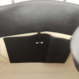 The Row Soft Margaux 15 Bag Black Calfskin Silver Hardware