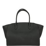 The Row Marlo 12 Tote Bag Black Calfskin Silver Hardware