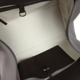 The Row Soft Margaux 15 Bag Deep Brown Calfskin Silver Hardware