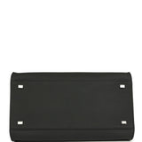 The Row Soft Margaux 12 Bag Black Calfskin Silver Hardware