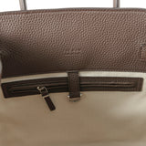 The Row Soft Margaux 12 Bag Deep Brown Calfskin Silver Hardware
