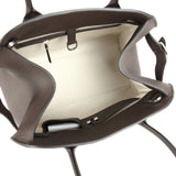 The Row Soft Margaux 12 Bag Deep Brown Calfskin Silver Hardware