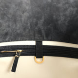 The Row Soft Margaux 15 Bag Black Suede Gold Hardware