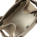 The Row Soft Margaux 10 Bag Smoked Taupe Calfskin Silver Hardware