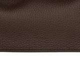 The Row Soft Margaux 10 Deep Brown Calfskin Silver Hardware