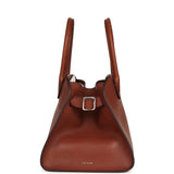 The Row Soft Margaux 10 Bag New Burgundy Saddle Leather Silver Hardware