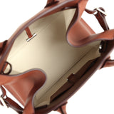 The Row Soft Margaux 10 Bag New Burgundy Saddle Leather Silver Hardware