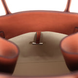 The Row Soft Margaux 10 Bag New Burgundy Saddle Leather Silver Hardware