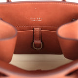 The Row Soft Margaux 10 Bag New Burgundy Saddle Leather Silver Hardware