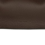 The Row Soft Margaux 10 Deep Brown Calfskin Silver Hardware