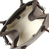 The Row Soft Margaux 10 Deep Brown Calfskin Silver Hardware