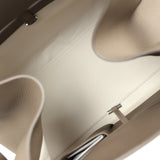 The Row Soft Margaux 15 Bag Smoked Taupe Calfskin Silver Hardware