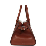 The Row Soft Margaux 10 Bag New Burgundy Saddle Leather Silver Hardware