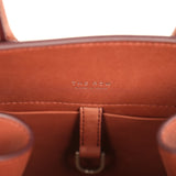 The Row Soft Margaux 10 Bag New Burgundy Saddle Leather Silver Hardware