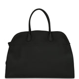 The Row Soft Margaux 17 Bag Black Calfskin Silver Hardware