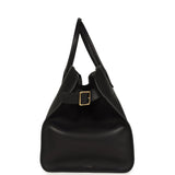 The Row Soft Margaux 17 Bag Black Saddle Gold Hardware - Thumbnail View 3