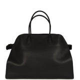 The Row Soft Margaux 17 Bag Black Saddle Gold Hardware - Thumbnail View 4