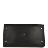 The Row Soft Margaux 17 Bag Black Saddle Gold Hardware - Thumbnail View 6