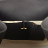 The Row Soft Margaux 17 Bag Black Saddle Gold Hardware - Thumbnail View 10