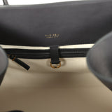 The Row Soft Margaux 17 Bag Black Saddle Gold Hardware - Thumbnail View 11