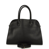 The Row Soft Margaux 12 Bag Black Saddle Leather Gold Hardware Payment 2 for JJ ONLY