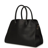 The Row Soft Margaux 12 Bag Black Saddle Leather Gold Hardware Payment 2 for JJ ONLY