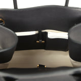 The Row Soft Margaux 12 Bag Black Saddle Leather Gold Hardware Payment 2 for JJ ONLY