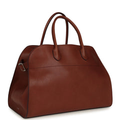 The Row Soft Margaux 15 New Burgundy Saddle Silver Hardware