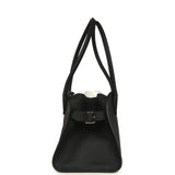 The Row Soft Margaux Shoulder 12 Bag Black Calfskin Silver Hardware