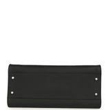 The Row Soft Margaux Shoulder 12 Bag Black Calfskin Silver Hardware