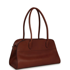 The Row Margaux Shoulder 12 New Burgundy Saddle Silver Hardware