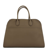The Row Soft Margaux 15 Bag Smoked Taupe Calfskin Silver Hardware - Thumbnail View 1