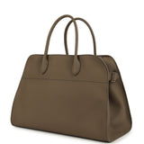 The Row Soft Margaux 15 Bag Smoked Taupe Calfskin Silver Hardware - Thumbnail View 2