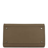 The Row Soft Margaux 15 Bag Smoked Taupe Calfskin Silver Hardware - Thumbnail View 6