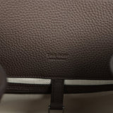 The Row Soft Margaux 15 Bag Deep Brown Calfskin Silver Hardware