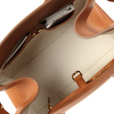 The Row Soft Margaux 12 Bag Cuir Saddle Leather Gold Hardware