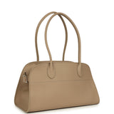 The Row Margaux Shoulder 12 Bag Dark Taupe Calfskin Silver Hardware - Thumbnail View 2