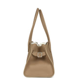 The Row Margaux Shoulder 12 Bag Dark Taupe Calfskin Silver Hardware - Thumbnail View 4