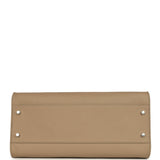 The Row Margaux Shoulder 12 Bag Dark Taupe Calfskin Silver Hardware - Thumbnail View 7