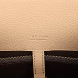 The Row Margaux Shoulder 12 Bag Dark Taupe Calfskin Silver Hardware - Thumbnail View 11