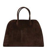 The Row Soft Margaux 15 Bag Mocha Suede Gold Hardware - Thumbnail View 6