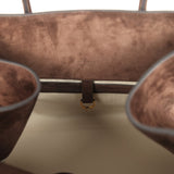 The Row Soft Margaux 15 Bag Mocha Suede Gold Hardware - Thumbnail View 9