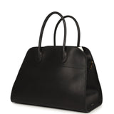 The Row Soft Margaux 12 Bag Black Saddle Leather Gold Hardware - Thumbnail View 5
