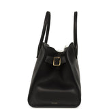 The Row Soft Margaux 12 Bag Black Saddle Leather Gold Hardware - Thumbnail View 3