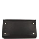 The Row Soft Margaux 12 Bag Black Saddle Leather Gold Hardware - Thumbnail View 6