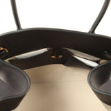 The Row Soft Margaux 12 Bag Black Saddle Leather Gold Hardware - Thumbnail View 10